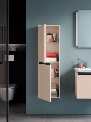 Средний шкаф с двумя дверцами петли слева DURAVIT KETHO.2 K21319L83830000 240 мм х 400 мм х 1320 мм, серо-коричневый суперматовый