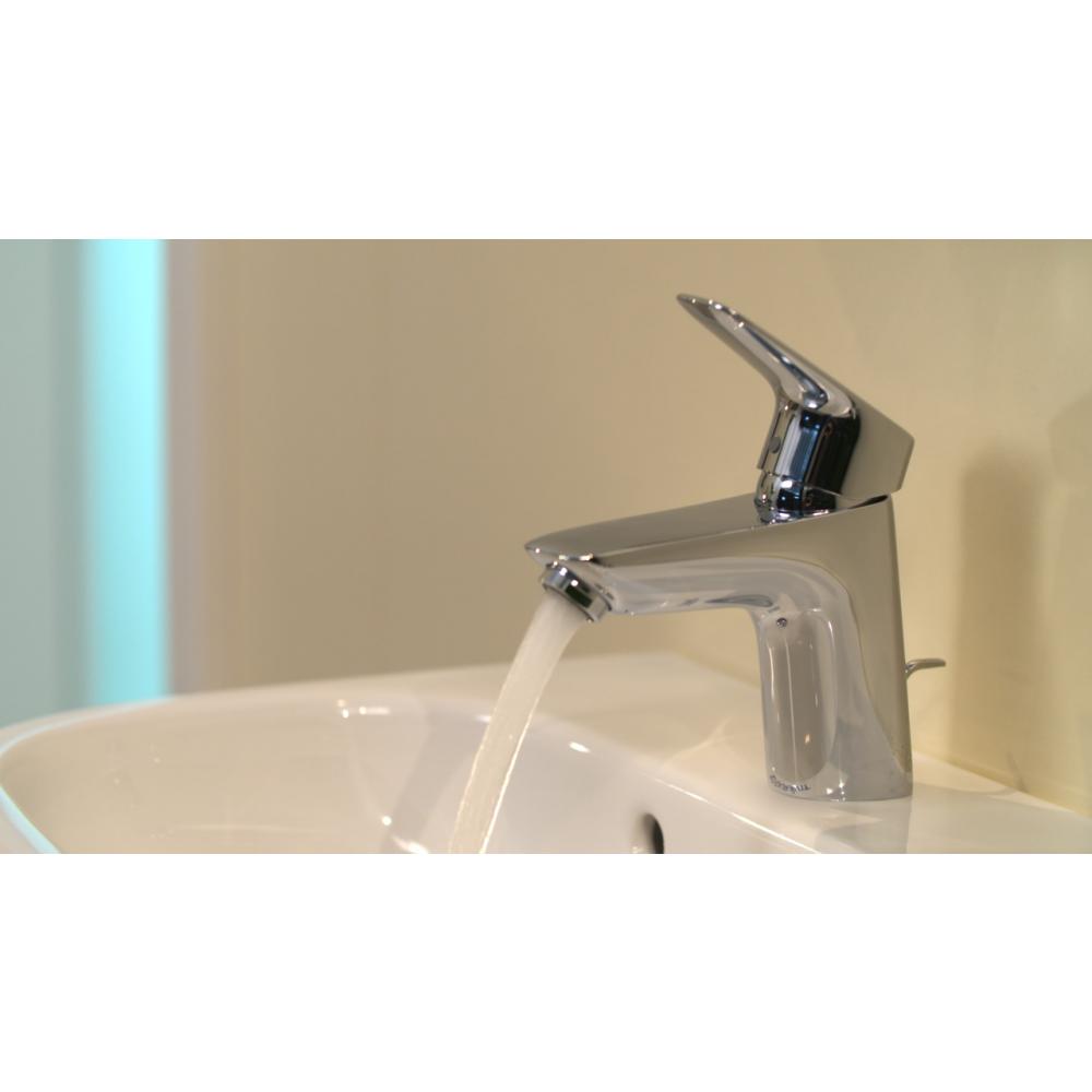 Смеситель для раковины со сливным гарнитуром Hansgrohe Logis 71070000 хром