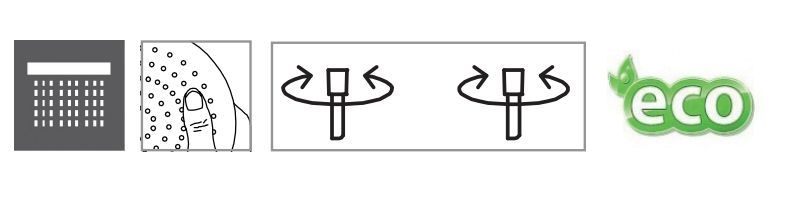 Душевой набор CARIMALI DOCCIA 65272-CR с ручным душем, держателем и шлангом, хром