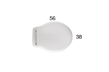 Унитаз напольный пристенный GLOBO PAESTUM PA002BI 380 мм х 560 мм, с креплением, белый глянцевый