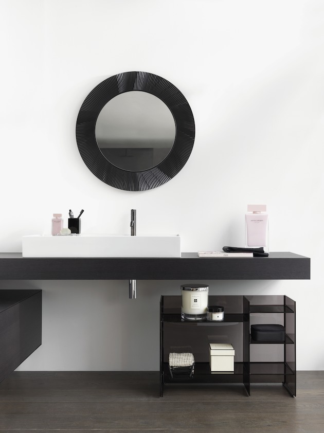 Стеллаж для ванной комнаты Kartell by Laufen   3.8933.1.085.000.1   пластик, серый дымчатый