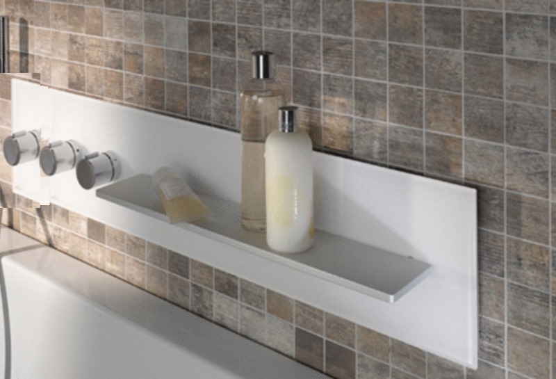 Панель для ванны и душа с термостатом на 3 потребителя KEUCO meTime_spa 56163 012701 рукоятки слева белый матовый