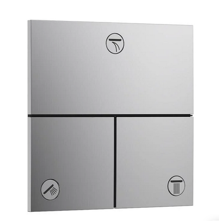 Переключатель потоков для ванны с душем для 3 потребителей Hansgrohe ShowerSelect 15573000 скрытый монтаж, цвет Хром