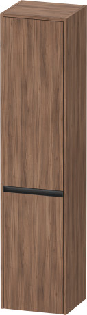 Высокий шкаф с двумя дверцами петли слева DURAVIT KETHO.2 K21329L79790000 360 мм х 400 мм х 1760 мм, орех натуральный