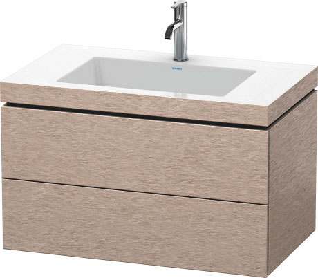 Тумба подвесная с раковиной Duravit L-Cube LC6927O1111 дуб кашемировый