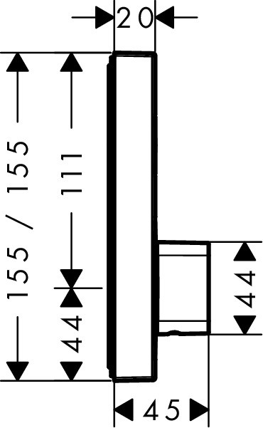 Смеситель для душа с термостатом Hansgrohe Shower Select 15767000 хром
