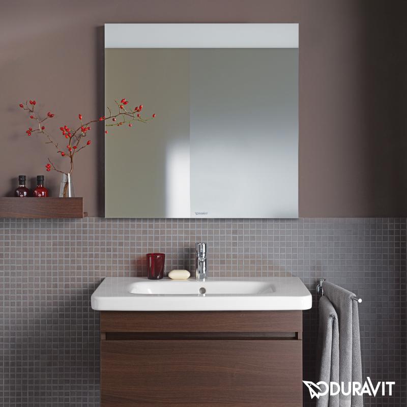 Зеркало с подсветкой Duravit Brioso BR7001 серый матовый