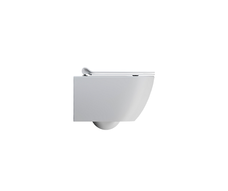 Унитаз подвесной безободковый GSI PURA 8816FR209 500 мм х 360 мм, с Swirlflush, с крепежом, белый матовый
