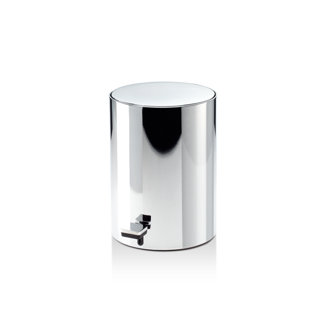 Ведро для мусора круглое, с крышкой с педалью DECOR WALTHER  Bar/Contract TE 50    0613600     32 x 23,5 x 28,5 см, хром