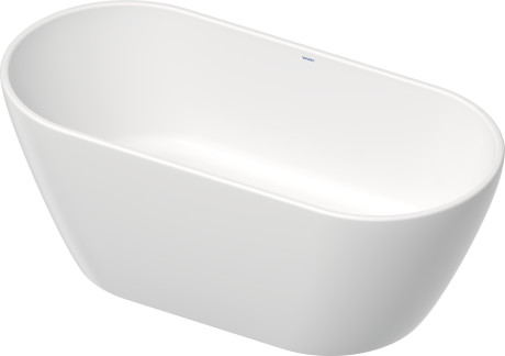 Отдельно стоящая ванна Duravit D-Neo 700486000000000 1600 мм х 750 мм, c двумя наклонами для спины, с бесшовной панелью и ножками, белая матовая