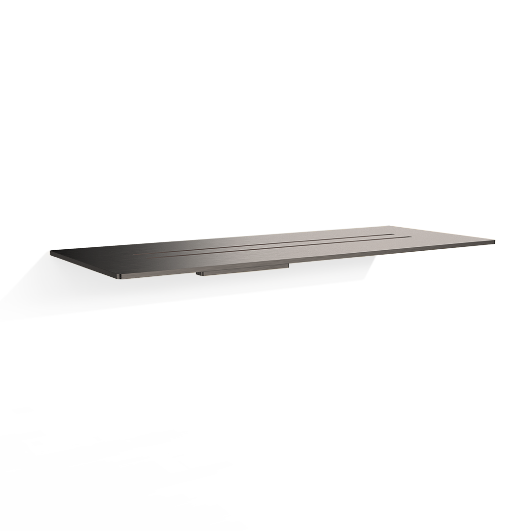 Полочка для душа настенная DECOR WALTHER Mikado MK DA  0523259     2,5 (3 мм) X 30 X 12 см, цвет Dark Metal Matt PVD