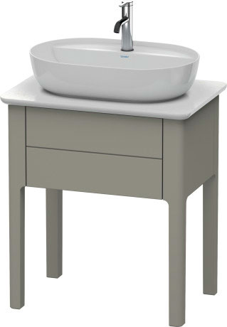 Тумба напольная под столешницу Duravit Luv LU956009292 каменно-серый