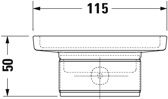 Полочка для мыла Duravit Karree 0099521000  хром