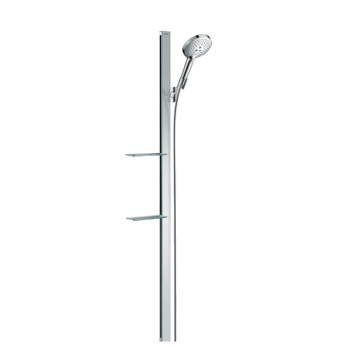  Душевой набор HANSGROHE Raindance E 27646000 120 3jet, со штангой 1500 мм и мыльницей, цвет Хром