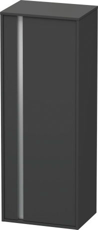 Шкаф высокий Duravit Ketho 1267 R 49 правый, с тремя полками, графит матовый