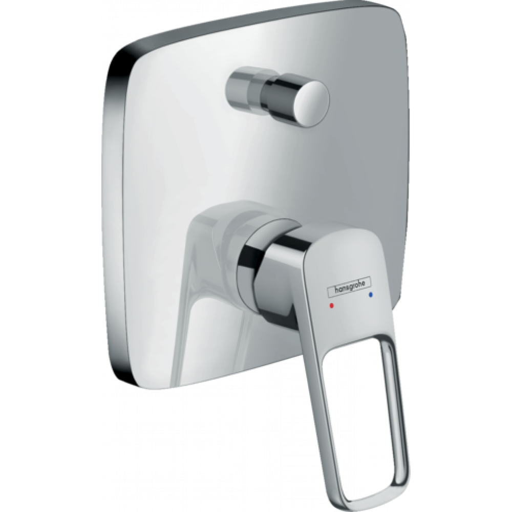 Смеситель для ванны встраиваемый Hansgrohe Logis Loop 71264000 с переключателем хром