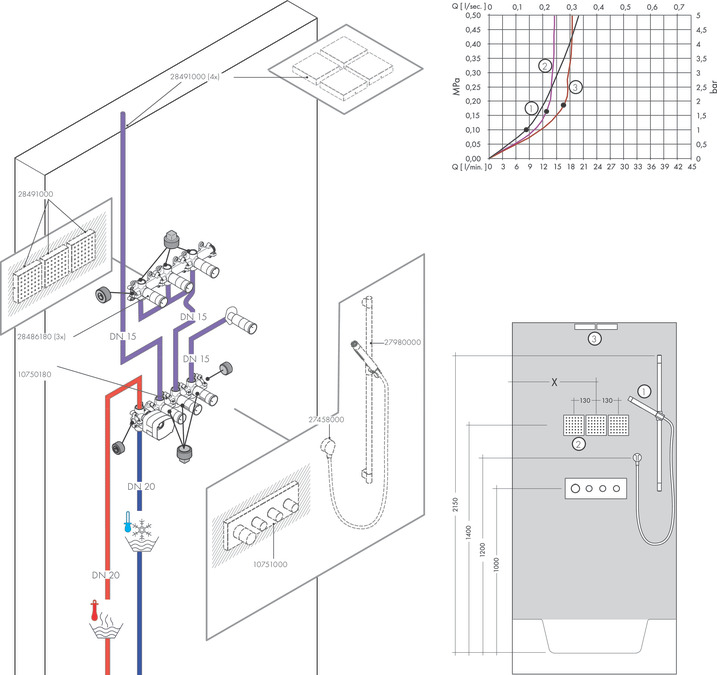 Наружная часть модуля для душа AXOR Starck ShowerCollection 28491000 Хром