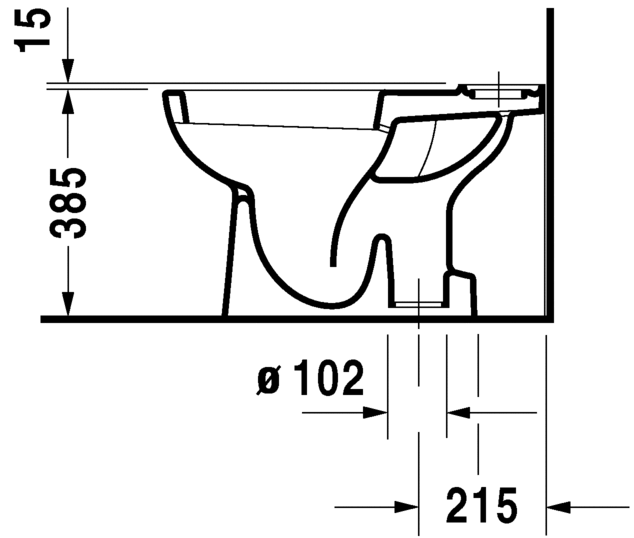 Напольный комбинированный унитаз Duravit D-Code 21110100002 белый