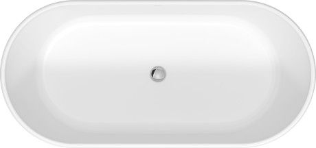 Отдельно стоящая ванна Duravit D-Neo 700486000000000 1600 мм х 750 мм, c двумя наклонами для спины, с бесшовной панелью и ножками, белая матовая