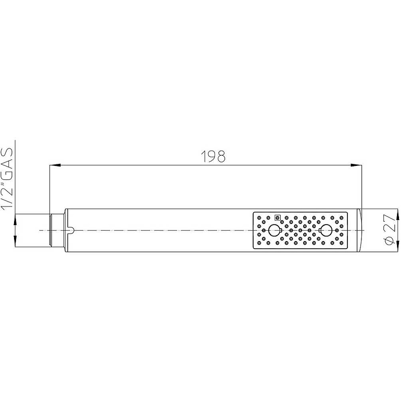 Ручной душ BOSSINI ZEN B00250.073 Чёрный матовый