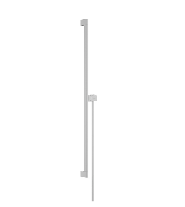 Душевая штанга HANSGROHE Unica S Puro 24405700 950 мм, с ползунком и шлангом 1600 мм, цвет Белый матовый