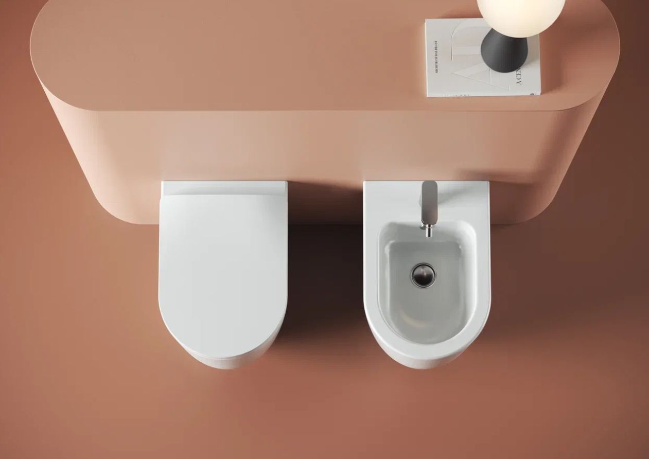 Биде подвесное ARTCERAM MONET MNB001 01 00 с отверстием под смеситель, с переливом, белый глянцевый