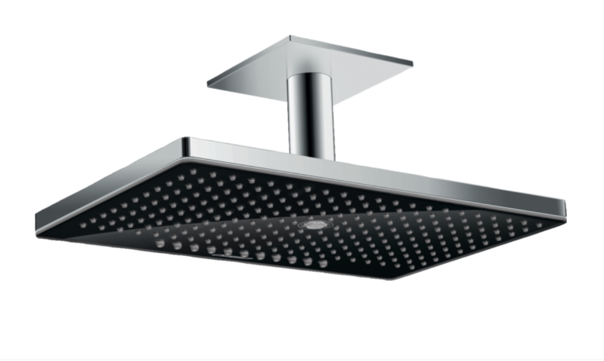 Верхний душ с потолочным держателем Hansgrohe Rainmaker Select 460 3jet 24006600 Хром/Чёрный