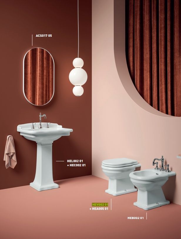 Унитаз напольный ARTCERAM HERMITAGE HEV002 01 00 360 мм х 550 мм, со сливом в пол, с креплением, белый глянцевый