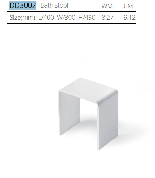 Стул для ванной комнаты DEA DESIGN DD3002 400 6 400 мм х 300 мм х 430 мм, цвет Grey Brown №6