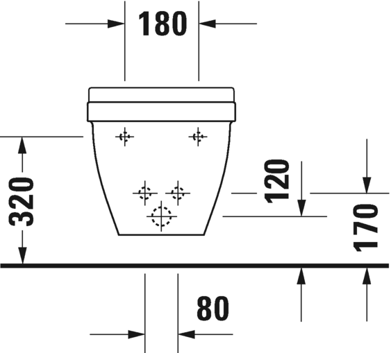 Подвесное биде Duravit Starck 3 22301500001 с переливом, с покрытием WonderGliss, белое 