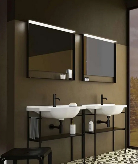 Раковина подвесная GLOBO MODE ME080BI 800 мм х 490 мм х 200 мм, c отверстием под смеситель, с переливом, белая глянцевая