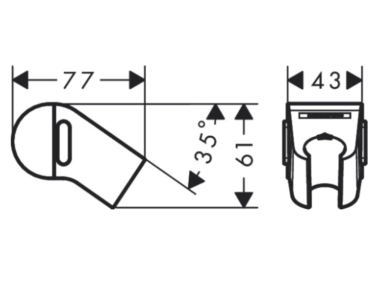 Слайдер с кнопкой для шланга HANSGROHE Planet Edition 28918210 цвет Песок