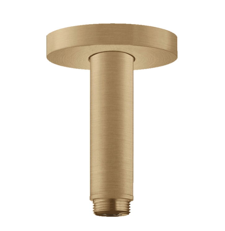 Потолочный держатель для верхнего душа HANSGROHE 27393140 100 мм, цвет Шлифованная бронза