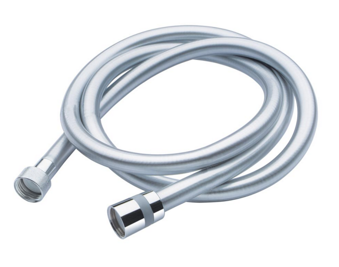 Наружная часть двухвентильного термостатического смесителя для душа BOSSINI PLY Z00943.030 на 2 потребителя, с лейкой и шлангом, цвет Хром