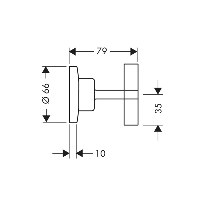 Запорный вентиль Axor Citterio 39965000 хром