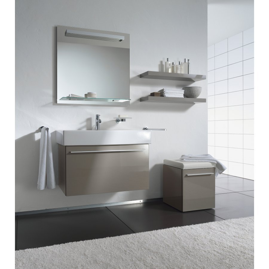 РАСПРОДАЖА Зеркало с подсветкой DURAVIT X-Large XL721302828 800 мм х 1000 мм, со стеклянной полочкой, венге