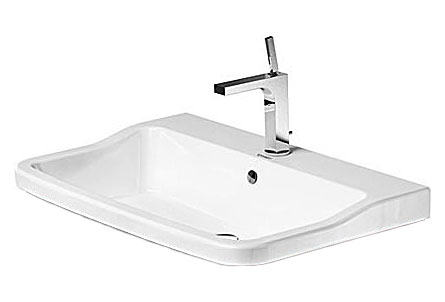 РАСПРОДАЖА Раковина полувстраиваемая DURAVIT Esplanade 2622850000 530 мм х 850 мм, белая
