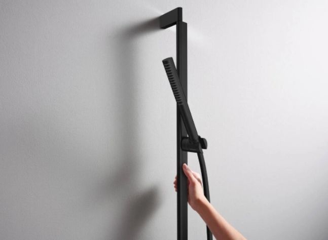 Ручной душ -"палочка" HANSGROHE Pulsify S 24126670 100 1jet, EcoSmart+, Чёрный матовый