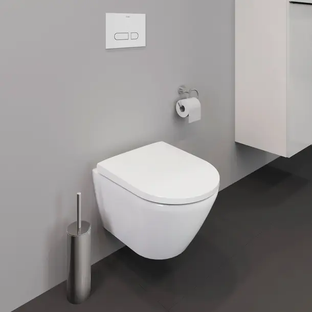 Унитаз подвесной безободковый Duravit D-Neo 2588090000 480 мм х 370 мм, цвет Белый глянцевый