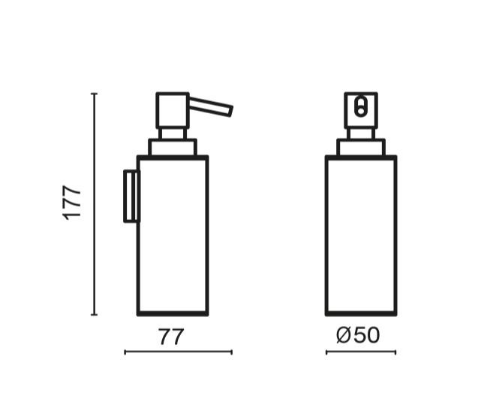 Дозатор подвесной BOSSINI Tondo Line V50109.030 цвет Хром