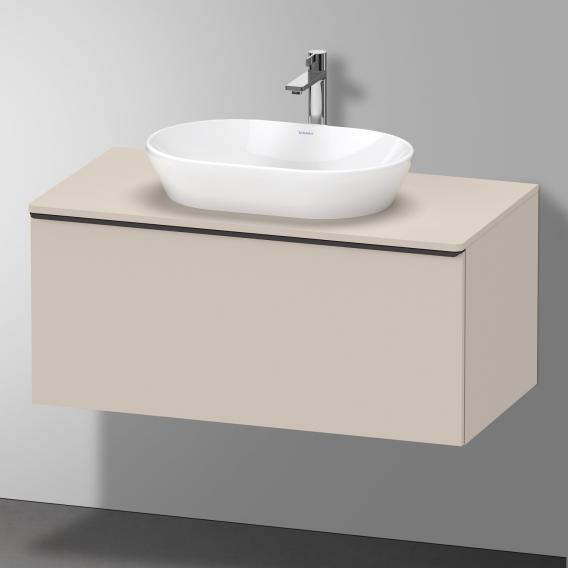 Тумба подвесная под раковину DURAVIT D-Neo DE494809191 1000 мм х 550 мм, с 1 выдвижным ящиком и консолью, серо-коричневый матовый