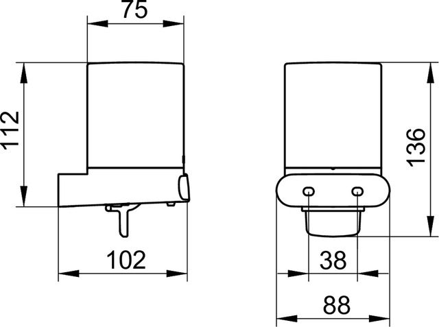 Хрустальная матовая колба от дозатора для жидкого мыла зап/часть KEUCO ELEGANCE NEW 11652 009000 Белый