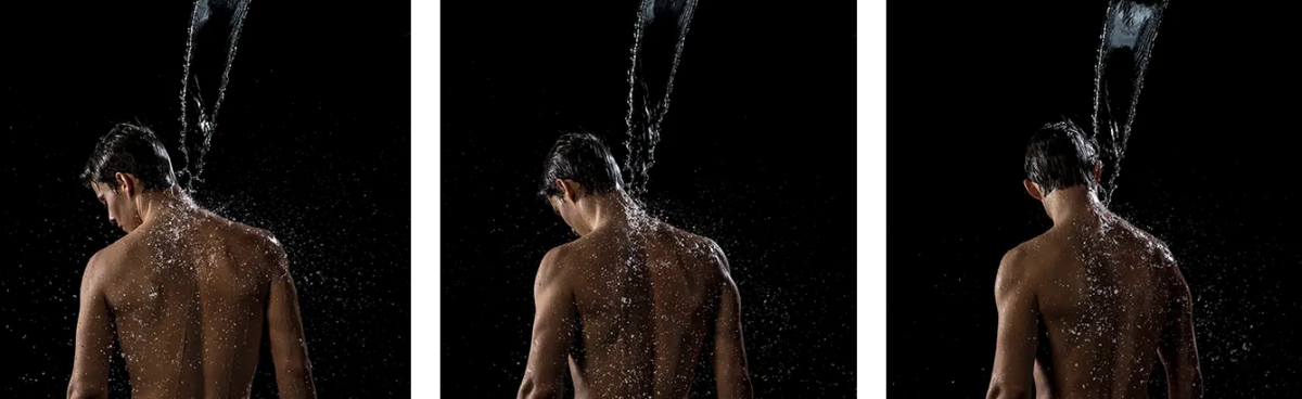 Встраиваемый верхний душ прямоугольный с хромотерапией ALMAR Chromotherapy E044190.MS 480 мм х 630 мм, цвет Stainless Steel Mirror