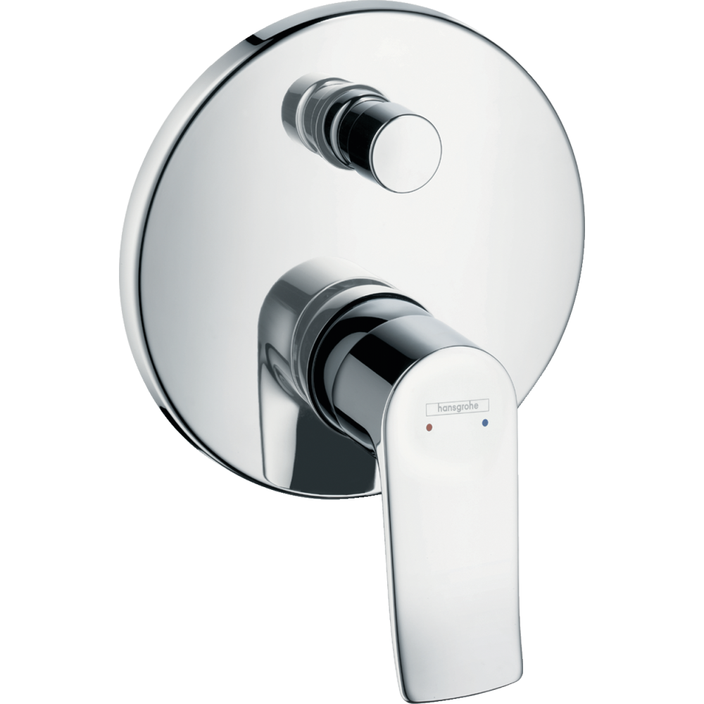 Смеситель для ванны встраиваемый Hansgrohe Metris 31493000 с переключателем Хром