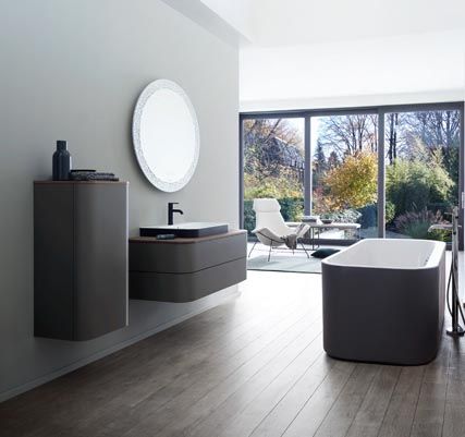 Тумба подвесная для консоли Duravit Happy D.2 Plus HP497108080 графит