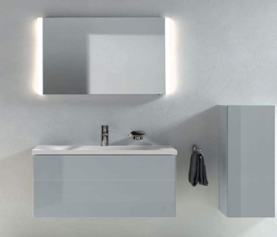 Тумба под умывальник Keuco Royal Reflex  34070 130000 корпус матовый лак/фасад стекло титан