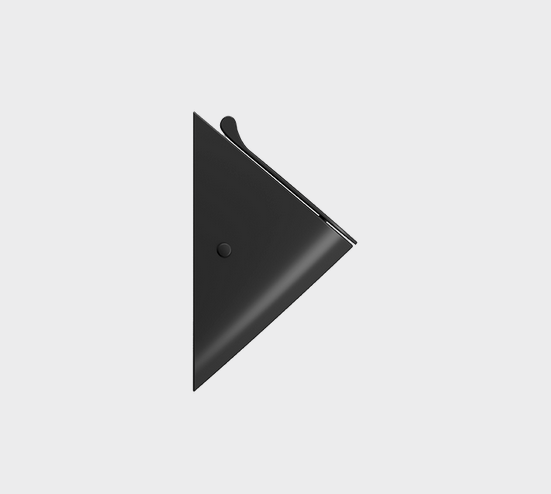 Писсуар подвесной безободковый GSI COMMUNITY 7696K26 300 мм х 300 мм,с крышкой, с крепежом, цвет Чёрный матовый Ardesia