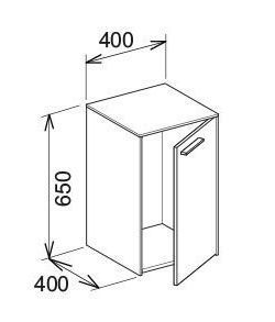 Нижний шкаф Keuco Royal 60 32110 440002 корпус/фронт ламинат антрацит матовый