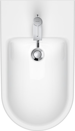 Напольное биде Duravit D-Neo 2294100000 370 мм х 650 мм, c отверстием под смеситель, с переливом, с креплением, белое