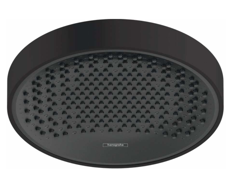 Верхний душ круглый потолочный HANSGROHE Rainfinity 26229670 250, 1jet, с EcoSmart, цвет Чёрный матовый
